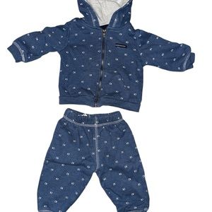 Calvin Klein Baby Blue Hoodie and Pants Set